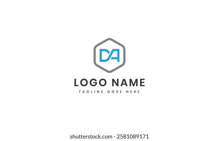 Letter da logo design icon