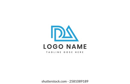 Letter da logo design icon