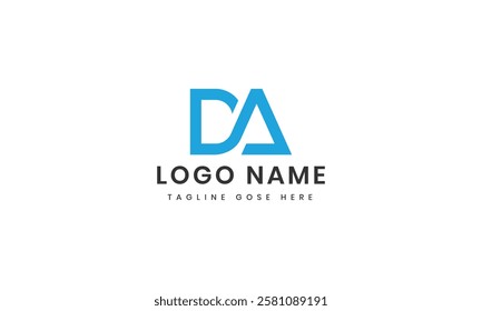 Letter da logo design icon