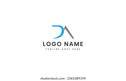 Letter da logo design icon