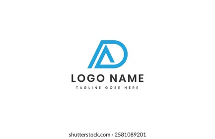 Letter da logo design icon