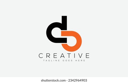 Letter DA logo design template vector illustration.