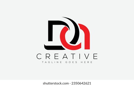 Letter DA logo design template vector illustration.