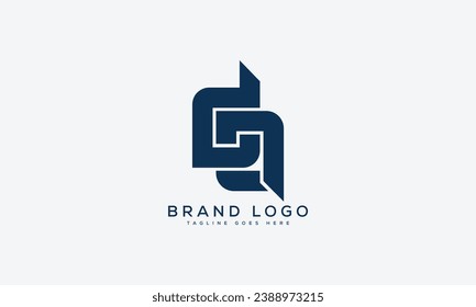 letter DA logo design vector template design for brand.