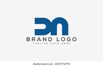 letter da logo design vector template design for brand.