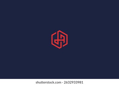 letra da logotipo hexágono conceito ícone vetor logotipo design modelo elementos