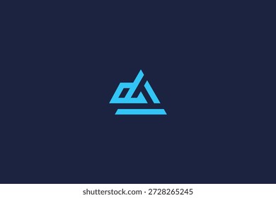 letter da logo icon design template with vector inspiration logo simple design