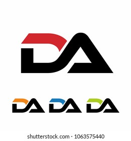 Letter DA logo Vector