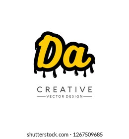 Letter Da logo Vector Template 1