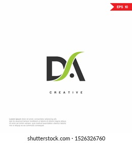 Letter DA modern Logo icon design. Vector graphic design template element. Graphic Symbol for Corporate Business Identity.