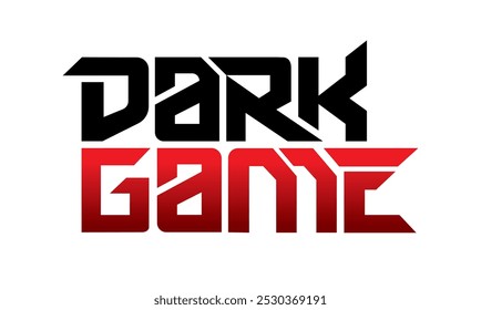letter dark game design vector