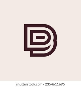 Letter DB or BD logo