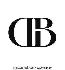 Letter DB or BD logo design. Abstract logo design