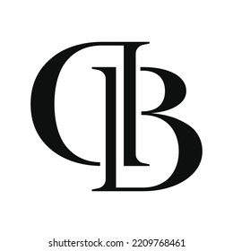 Diseño de logotipo DB o BD de letras. Diseño de logotipo abstracto