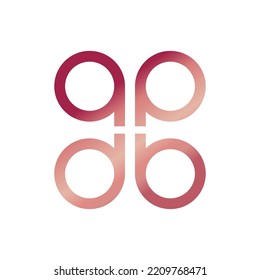 Letter DB or BD logo design. Abstract logo design