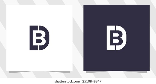 Vector de diseño de logotipo DB BD