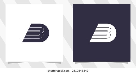 Vector de diseño de logotipo DB BD