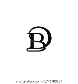 Letter DB BD logo icon sign design concept