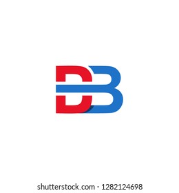 Letter DB graphic, DB letter logo vector design. initial letter DB logo template.