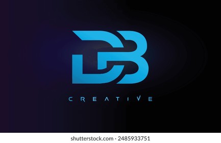 Letter DB logo design creative custom clean two alphabet logo

