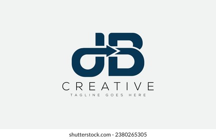 Letter DB logo design template vector illustration