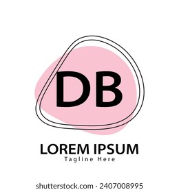 letter DB logo. DB logo design vector illustration for creative company, business, industry