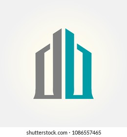 letter db logo vector, alphabet logo template