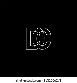 Letter DC Abstact Logo line