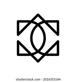 Plantilla para el logotipo DD de carta