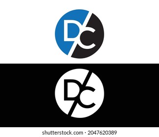 Letter DC Logo And Icon Design Monogram Vector Element.
