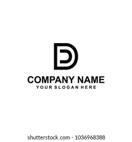 letter DC logo vector