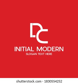 Letter DC Monogram Abstract Minimalist Modern Business Creative Design Logo