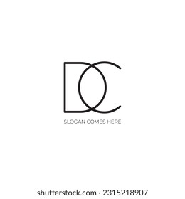 diseño del logotipo de la carta DCO, diseño del logotipo de la letra d, diseño del logotipo del CD de la letra, CD, DCO,