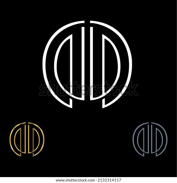 Letter DD circle logo\
design