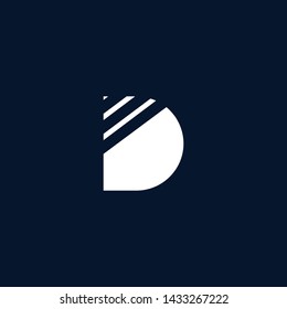 letter DD Clean and Minimal Initial Based Logo Design
