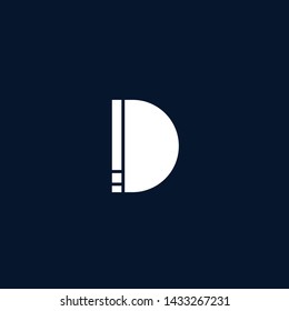 letter DD Clean and Minimal Initial Based Logo Design