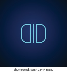 letter DD Clean and Minimal Initial Based Logo Design