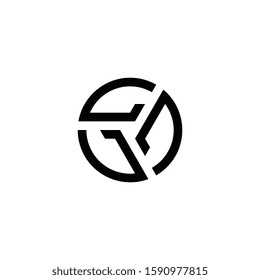 Letter DD, D logo design concept.