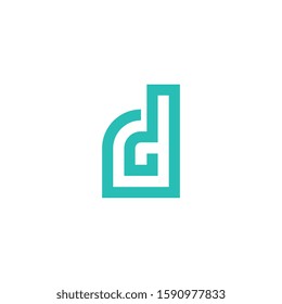 Letter DD, D logo design concept.