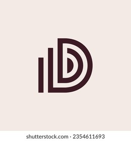 Letter DD or Double D logo