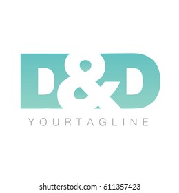letter D&D  element logo design