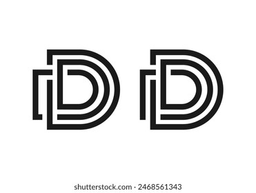 Letter DD Logo Design Illustration vector eps format , suitable for your design needs, logo, illustration, animation, etc.