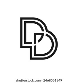 Letter DD Logo Design Illustration vector eps format , suitable for your design needs, logo, illustration, animation, etc.
