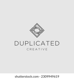 Inspiración en la plantilla de diseño de logotipo de carta dd