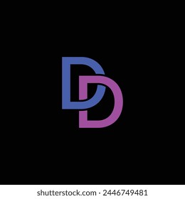 Letter DD Logo Design vector Template
