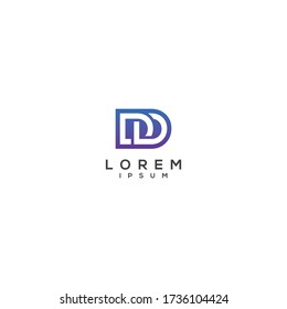 Letter DD logo icon design template elements