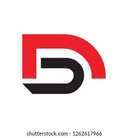 letter DD logo vector