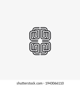 Letter DD unique logo design