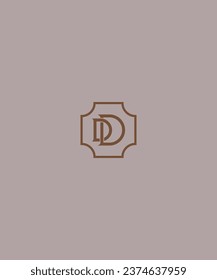 Letter DD Vector Vintage Logo design emblem dd logo