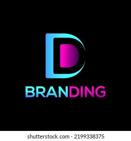 Letter D,DD Digital Logo Design.Technology, Monogram, Business, Corporate Company, Modern and Iconic Logo Design Vector Template.